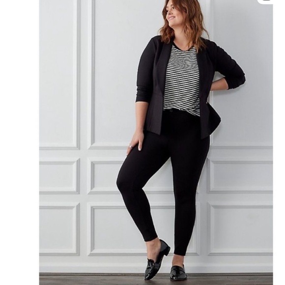 Torrid Bombshell Skinny Ponte Pant Black Sz 22 - Picture 2 of 11